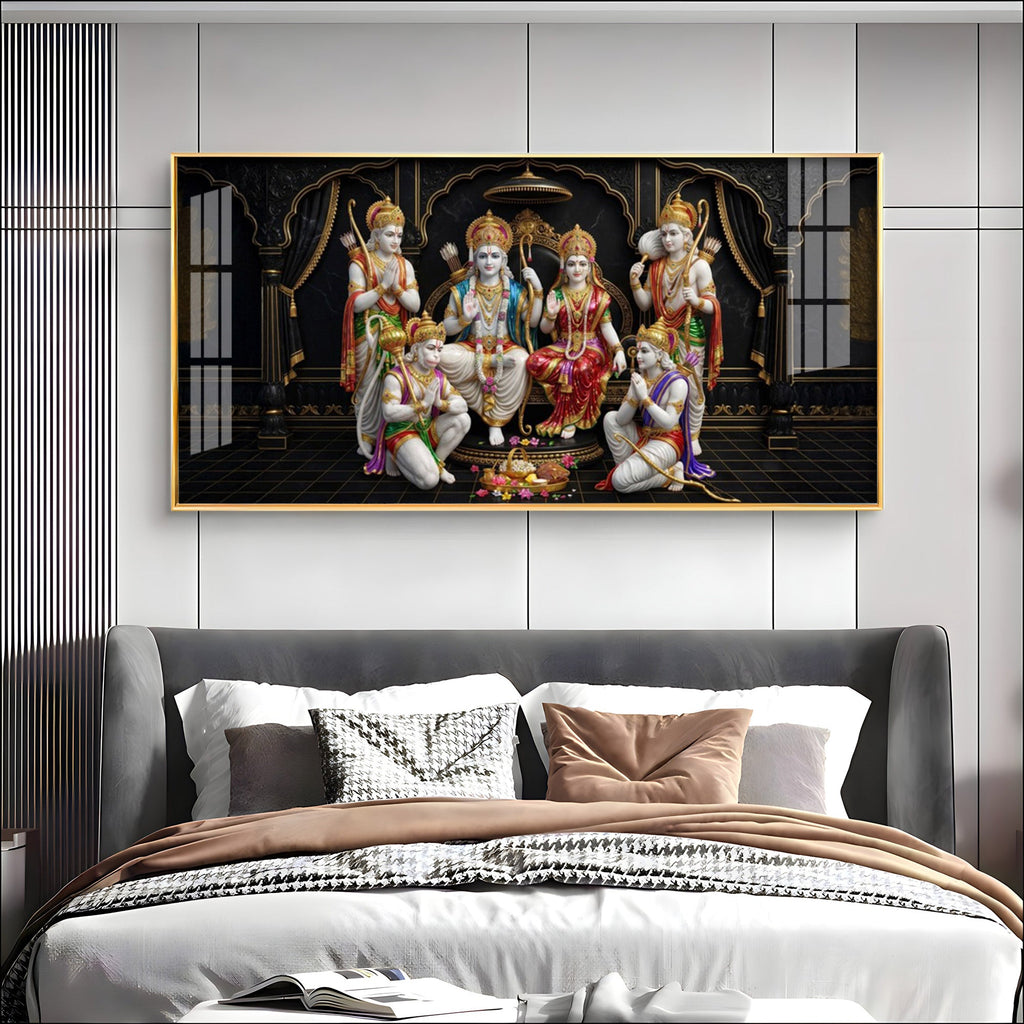 Shree Ram Darbar Premium Acrylic Horizontal Wall Art