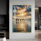 Vastu Inspired Running Horse Wall Art Premium Acrylic Vertical Wall Art