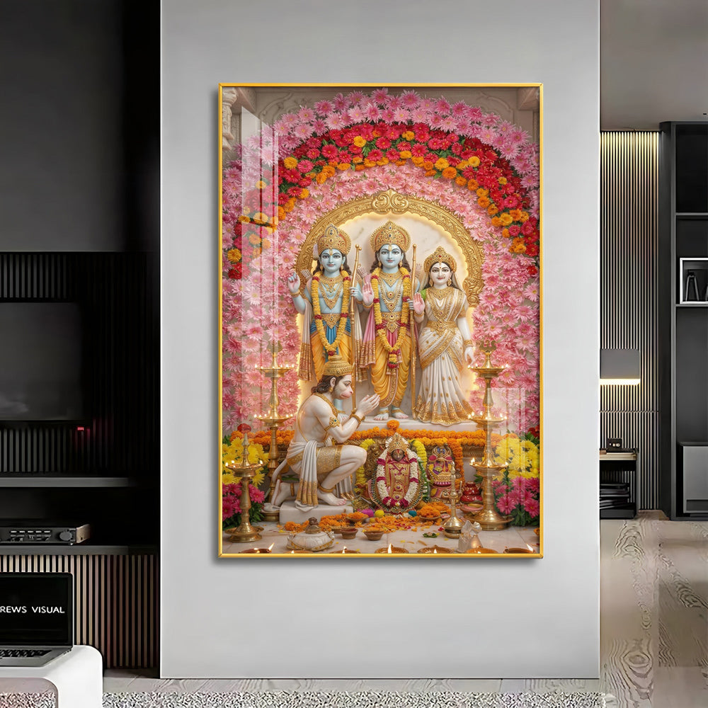 Ram Darbar Premium Acrylic Vertical Wall Art