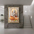 Sri Guru Raghavendra Swamy Premium Acrylic Vertical Wall Art