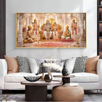 Lord Ram Darbar Premium Acrylic Horizontal Wall Art