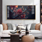 Binary Blossoms Premium Acrylic Horizontal Wall Art