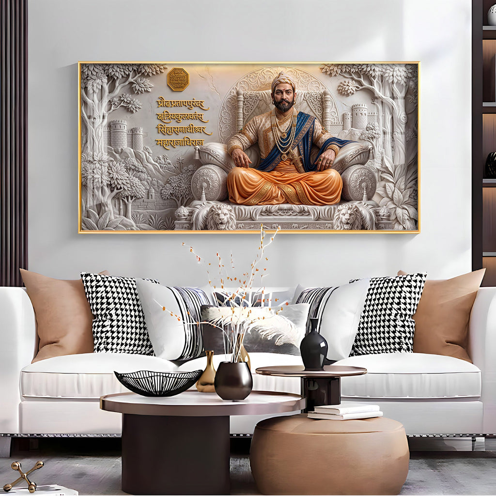 Chhatrapati Shivaji Maharaj Premium Acrylic Horizontal Wall Art