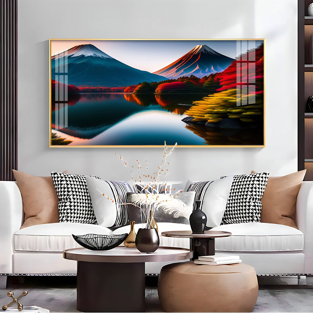 Beautiful Mountain Premium Acrylic Horizontal Wall Art