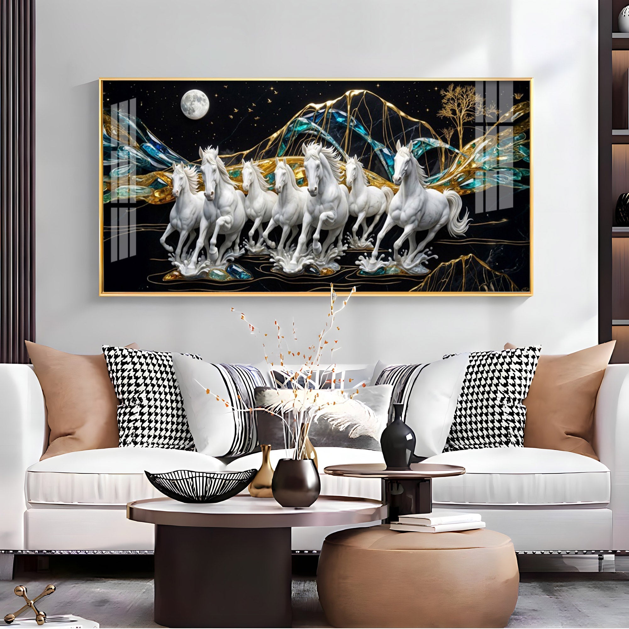 Horse Haven Premium Acrylic Horizontal Wall Art