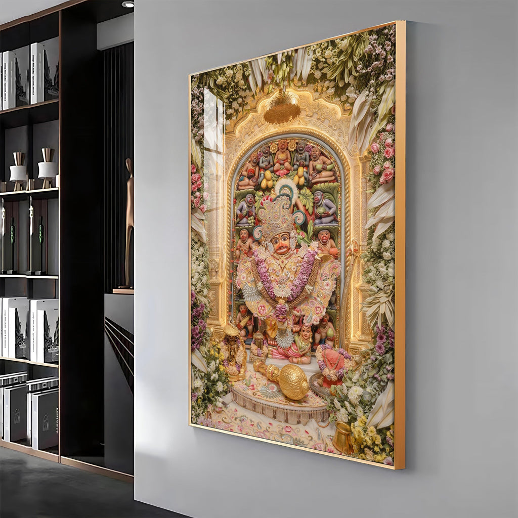 Salangpur Hanuman Temple Premium Acrylic Vertical Wall Art