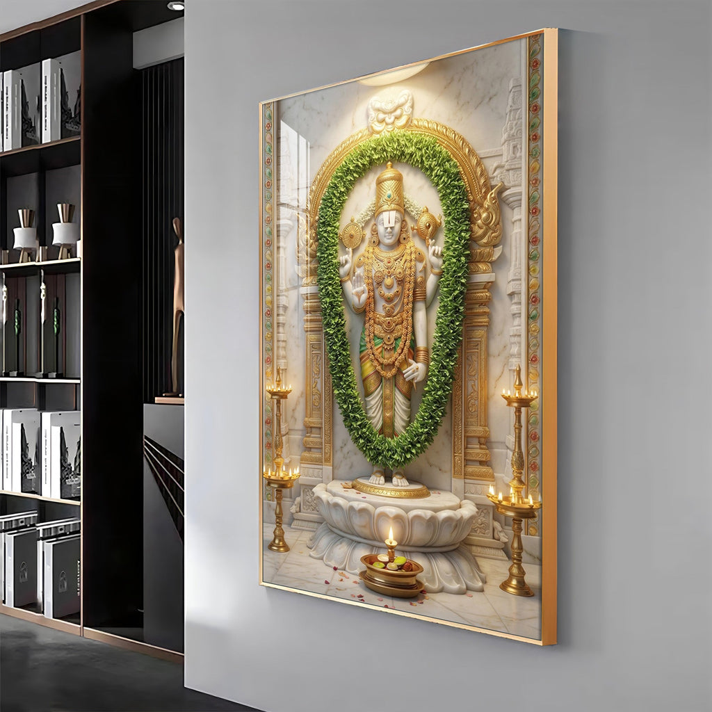 Balaji Srinivasa Premium Acrylic Vertical Wall Art