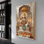 Lord Hanuman ji Premium Acrylic Vertical Wall Art