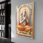 Sri Guru Raghavendra Swamy Premium Acrylic Vertical Wall Art