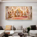Lord Ram Darbar Premium Acrylic Horizontal Wall Art