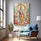 Lord Satyanarayan Premium Acrylic Vertical Wall Art