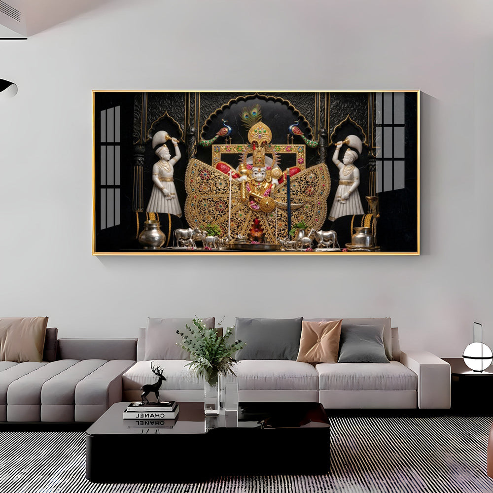 Divine Frame With Shri Sanwariya Seth Ji Premium Acrylic Horizontal Wall Art
