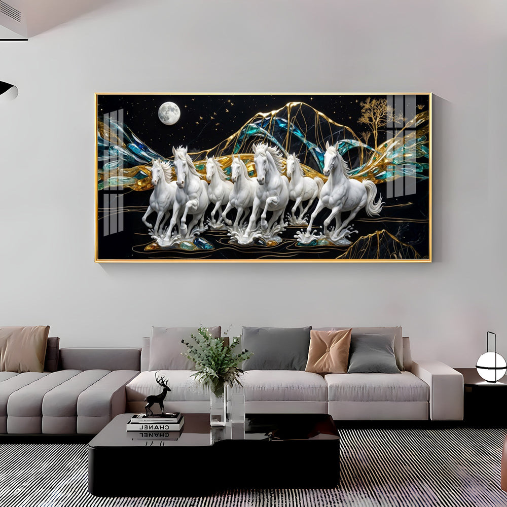 Horse Haven Premium Acrylic Horizontal Wall Art