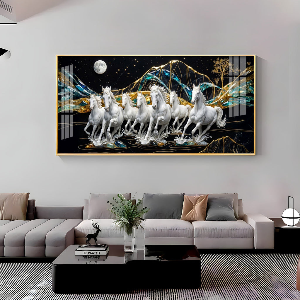 Horse Haven Premium Acrylic Horizontal Wall Art