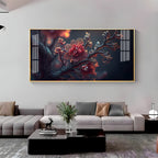 Binary Blossoms Premium Acrylic Horizontal Wall Art