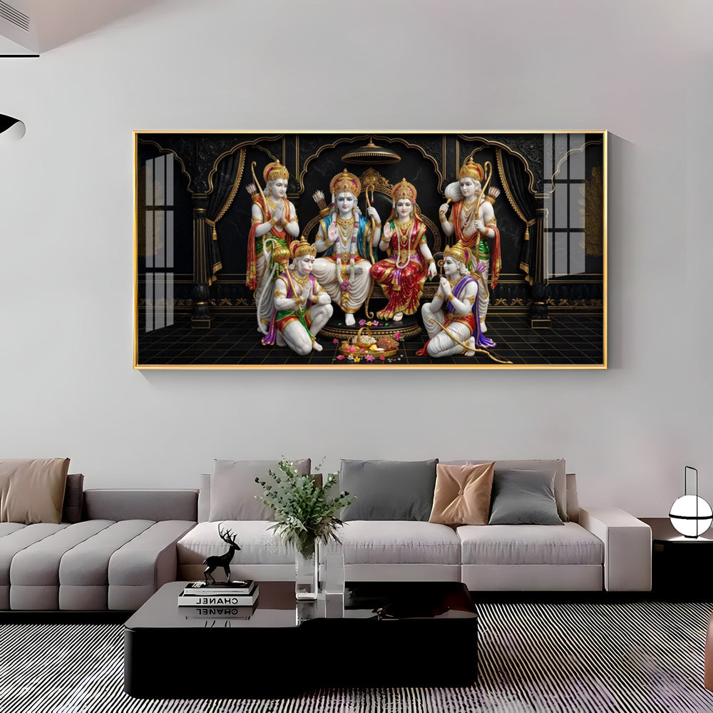 Shree Ram Darbar Premium Acrylic Horizontal Wall Art