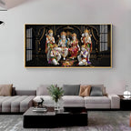 Shree Ram Darbar Premium Acrylic Horizontal Wall Art