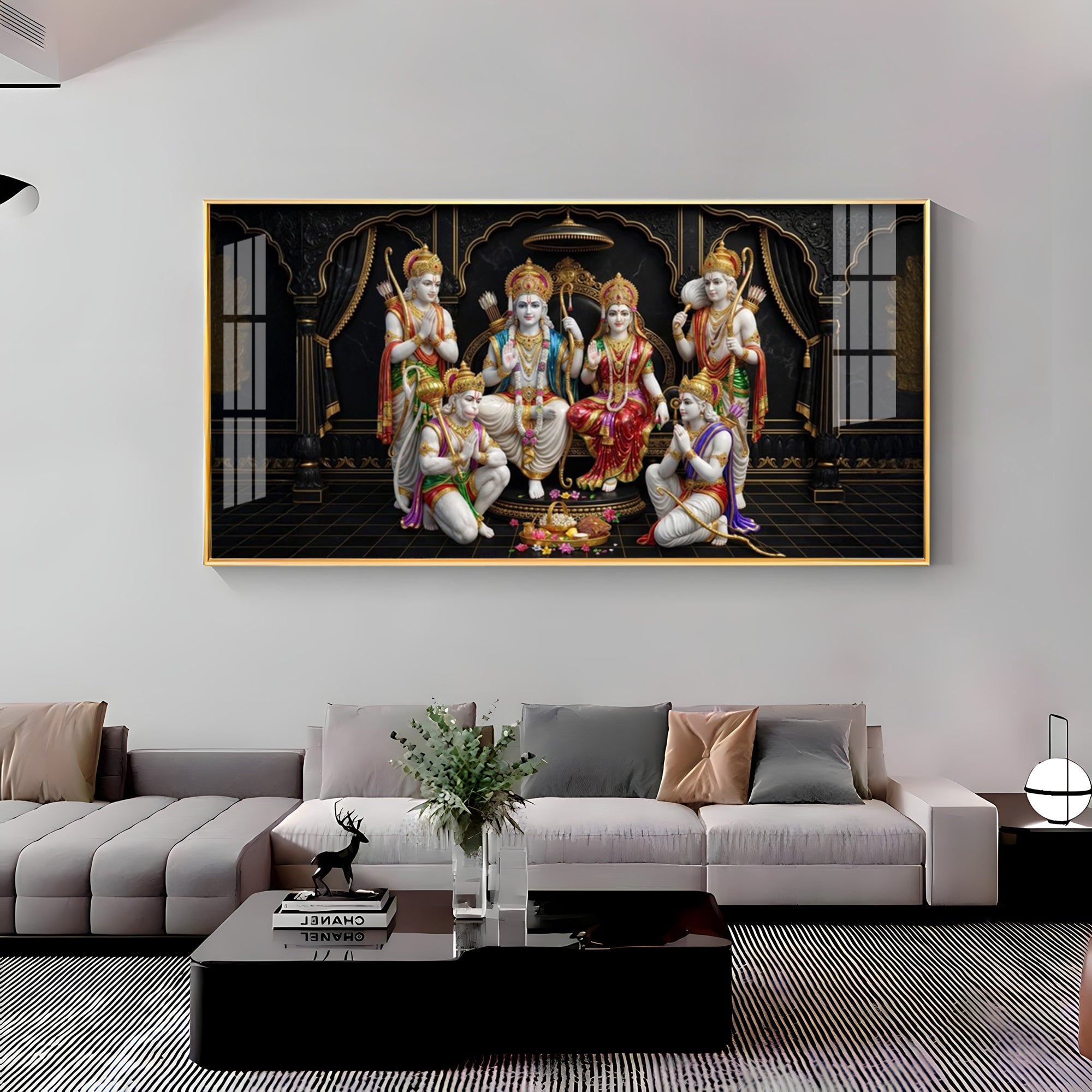 Shree Ram Darbar Premium Acrylic Horizontal Wall Art