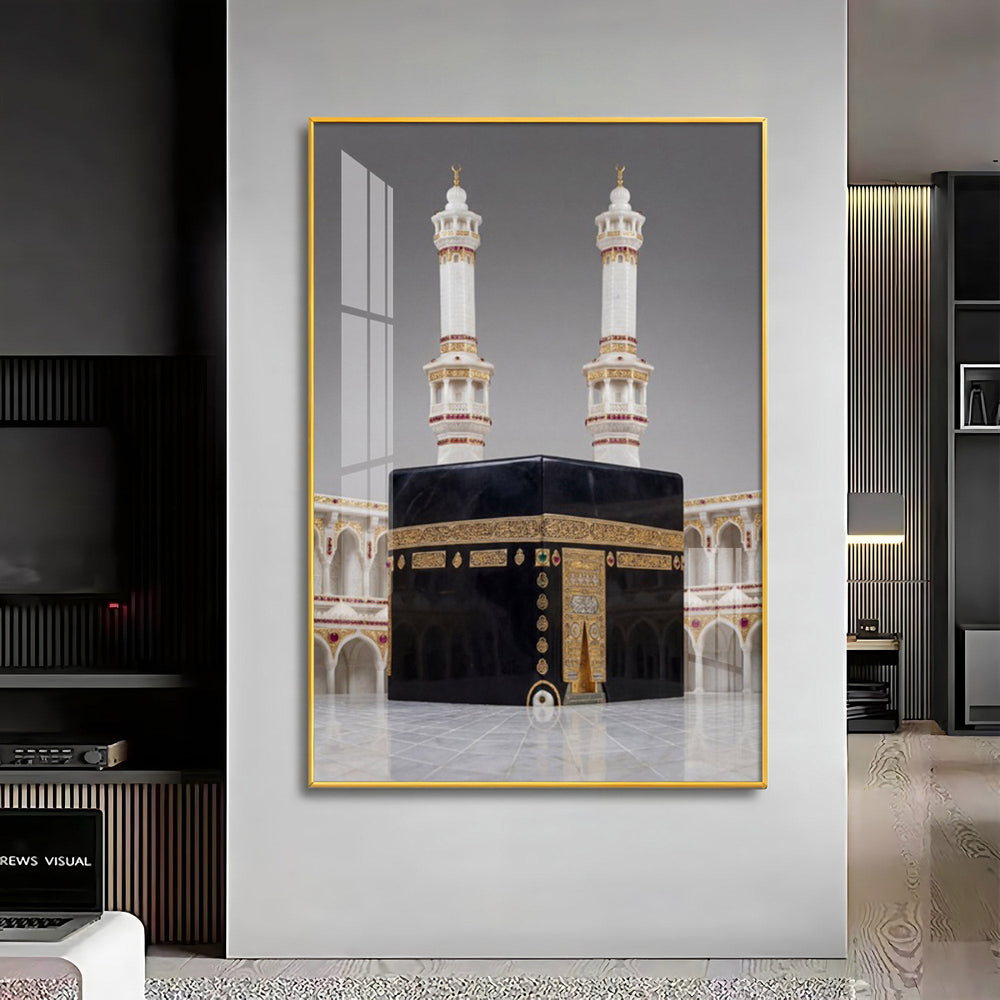 Subhaan Allah Khana Kaba Premium Acrylic Vertical Wall Art