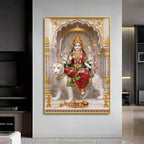Hindu Goddess Maa Durga Premium Acrylic Vertical Wall Art