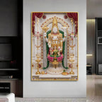 Maa Laxmi Lord Venkateswara Premium Acrylic Vertical Wall Art