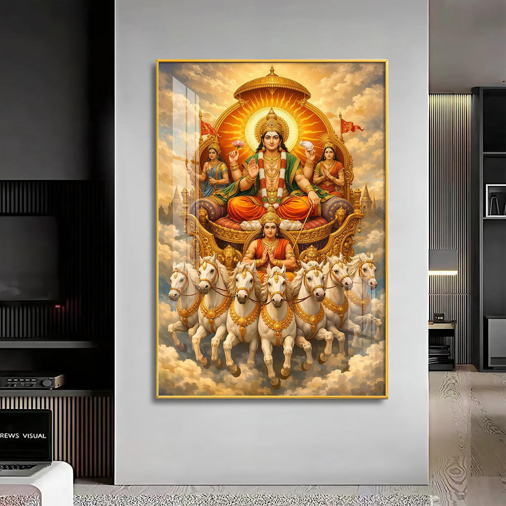 Jay Surya Dev Bhagwan Premium Acrylic Vertical Wall Art