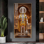 Jay Bajrangbali Premium Acrylic Vertical Wall Art