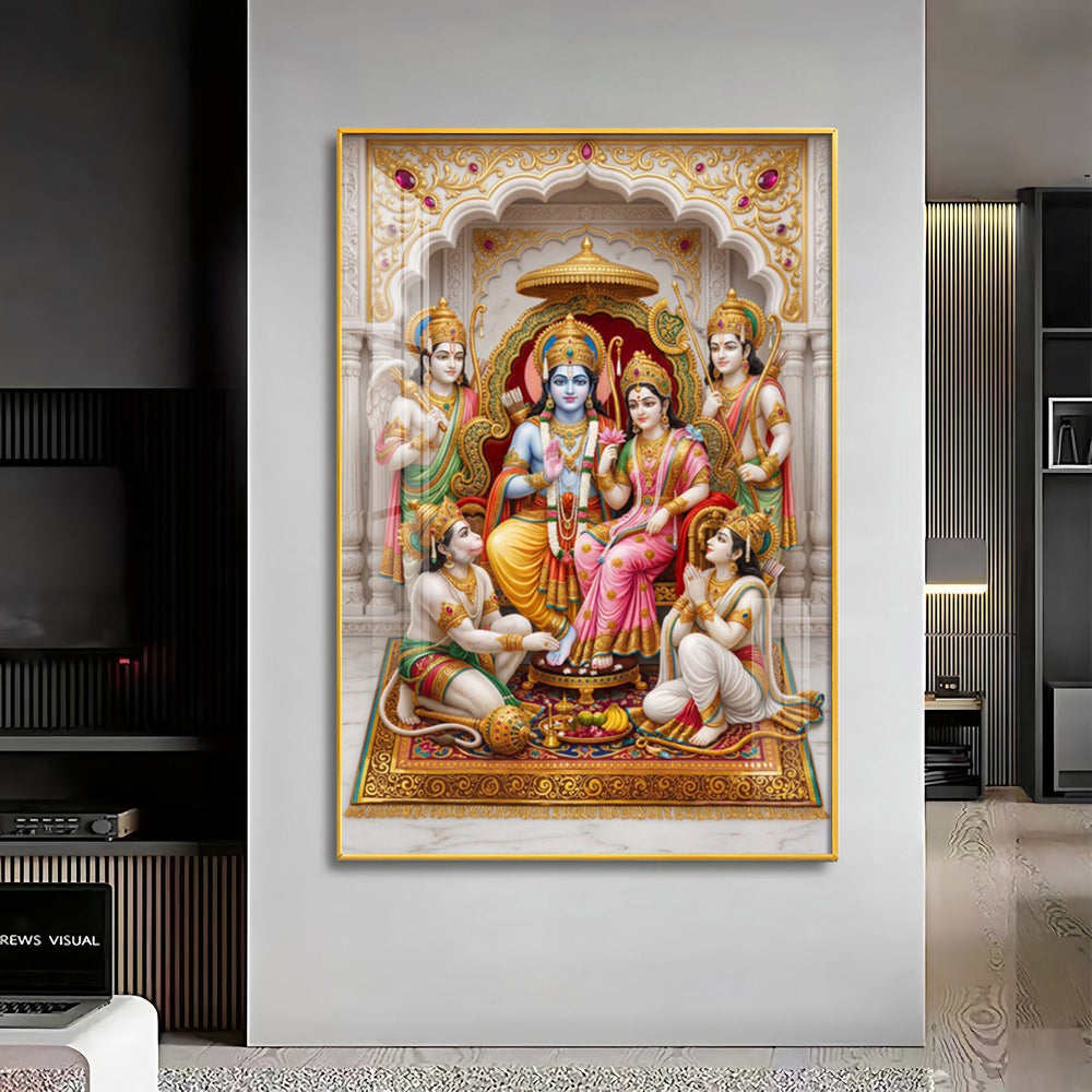 Jay Sita Rama Premium Acrylic Vertical Wall Art