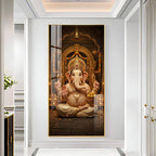 Lord Shree Ganesh Ji Premium Acrylic Vertical Wall Art