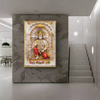 Peaceful Presence Of Hanuman Ji Premium Acrylic Vertical Wall Art