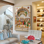 Divine Srinivasa Kalyanam Premium Acrylic Vertical Wall Art