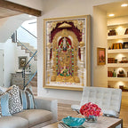 Divine Wisdom Venkateswara Premium Acrylic Vertical Wall Art