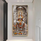 Divine Goddess Maa Durga Premium Acrylic Vertical Wall Art
