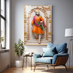 Royal Shivaji Maharaj Premium Acrylic Vertical Wall Art