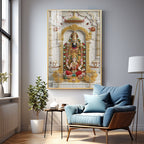 Goddess Lakshmi With Lord Venkateswara Premium Acrylic Vertical Wall Art