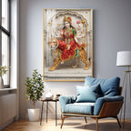 Divine Serenity Of Maa Durga Premium Acrylic Vertical Wall Art