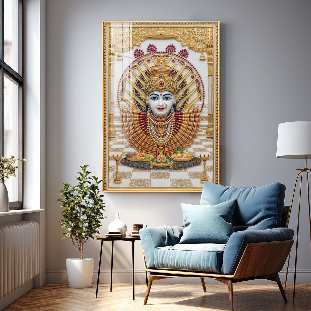 Goddess Renuka Premium Acrylic Vertical Wall Art