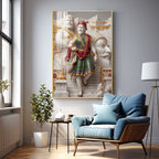 Shivaji Maharaj Premium Acrylic Vertical Wall Art