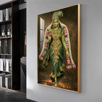 Goddess Meenakshi Blessing Premium Acrylic Vertical Wall Art