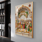 Divine Srinivasa Kalyanam Premium Acrylic Vertical Wall Art