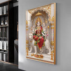 Hindu Goddess Maa Durga Premium Acrylic Vertical Wall Art