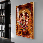 Divine Maa Durga Premium Acrylic Vertical Wall Art