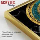 Golden Fish Acrylic Floating Wall Painting Set of 2 - Decor Smart