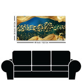 Golden Fishes in the ocean premium Canvas Wall Painting - Decor Smart