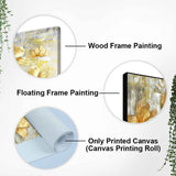 Modern Gold Flowers – Abstract Canvas Painting | Decor Smart