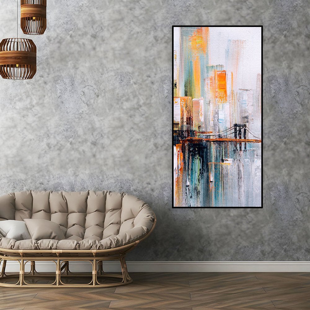 Golden Gate Bridge Beautiful Abstract Canvas painting - Decor Smart