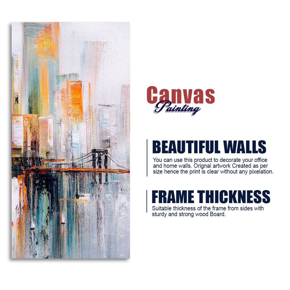 Golden Gate Bridge Beautiful Abstract Canvas painting - Decor Smart