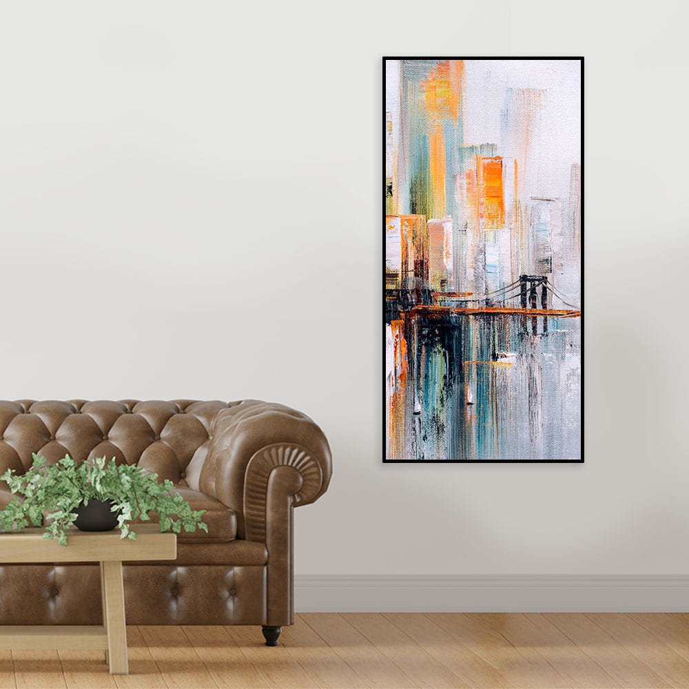 Golden Gate Bridge Beautiful Abstract Canvas painting - Decor Smart