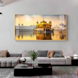 Golden Glory Premium Acrylic Floating Wall Painting - Decor Smart