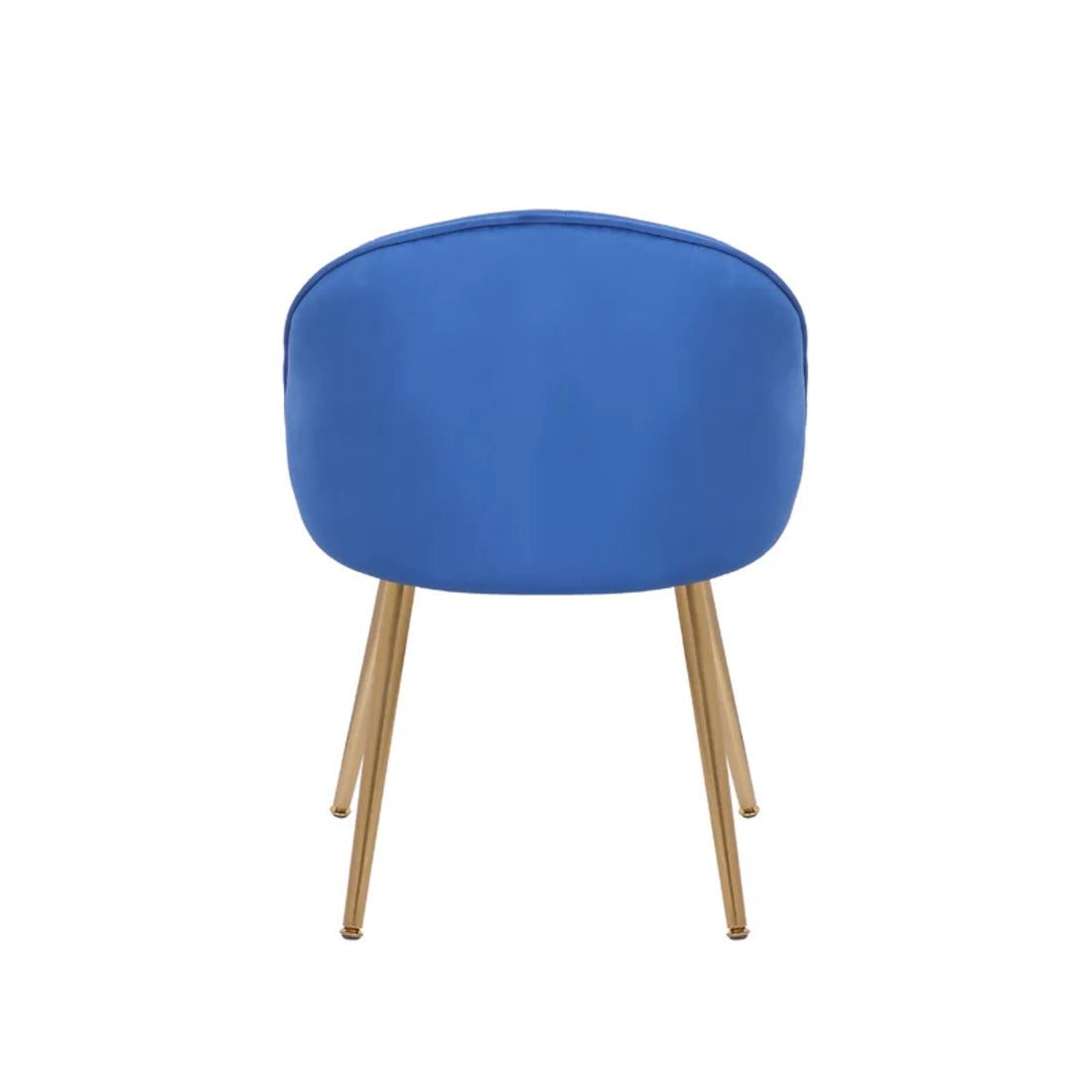 Golden Legged Royal Blue Velvet Accent Chair - Decor Smart